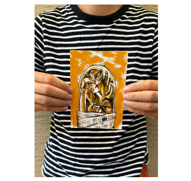 MYLLUA - Karte oder Plakat "Kater Kapsel"
