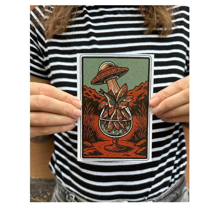 MYLLUA - Karte oder Plakat "Komm"