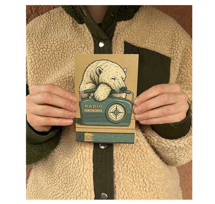 MYLLUA - Karte oder Plakat "Radio Nowhere"