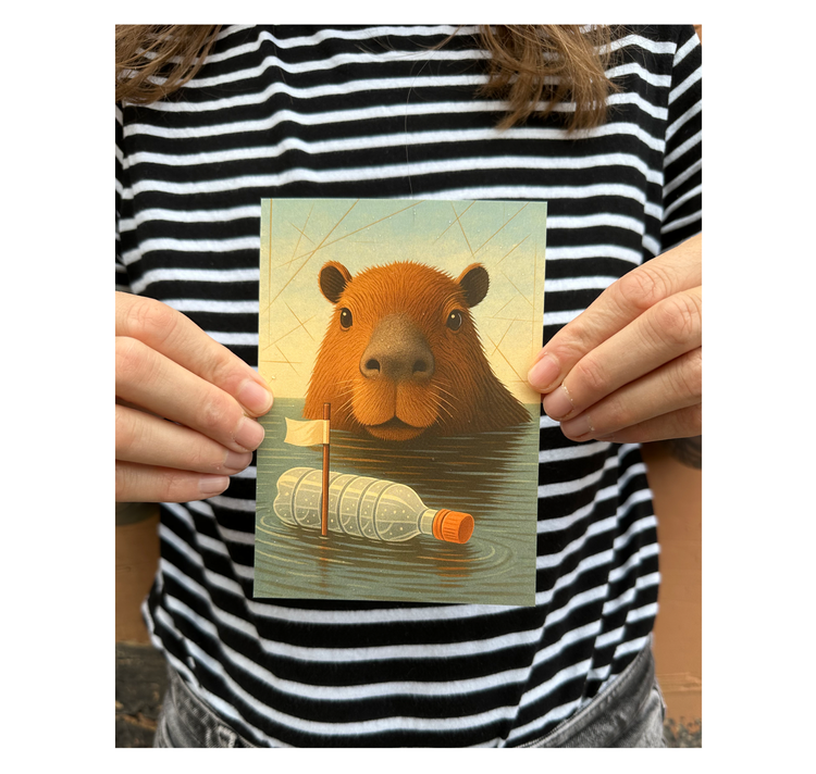 MYLLUA - Karte oder Plakat "Tschüss"