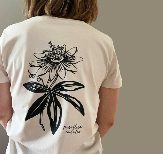 GINNY - Maglietta unica "Passiflora caeruela" per ragazze (M)