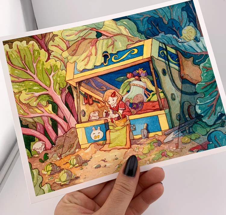 Pim Poli - Plakat "Rhubarb Garden"