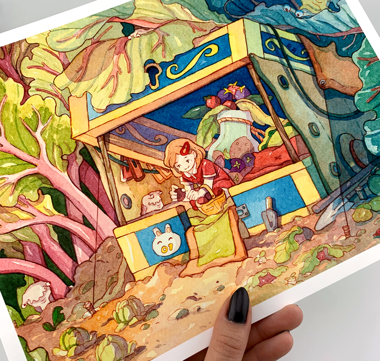 Pim Poli - Plakat "Rhubarb Garden"