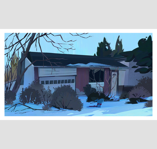 Pim Poli - Plakat "Snowy Morning"