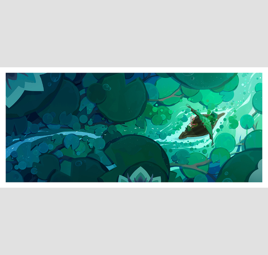 Pim Poli - Plakat "Tiny World Waterlillies"