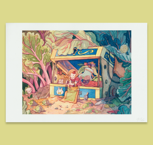 Pim Poli - Plakat "Rhubarb Garden"