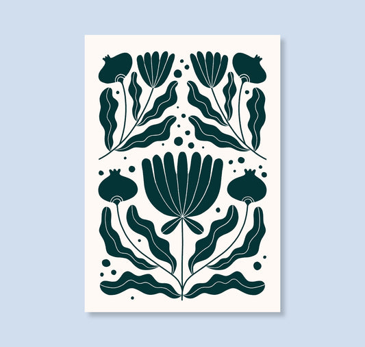 Carmen Saguer - Plakat "Aufblühen"