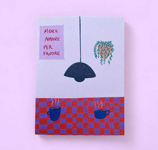 arion illustrato - Cartolina "More Amore Per Favore"