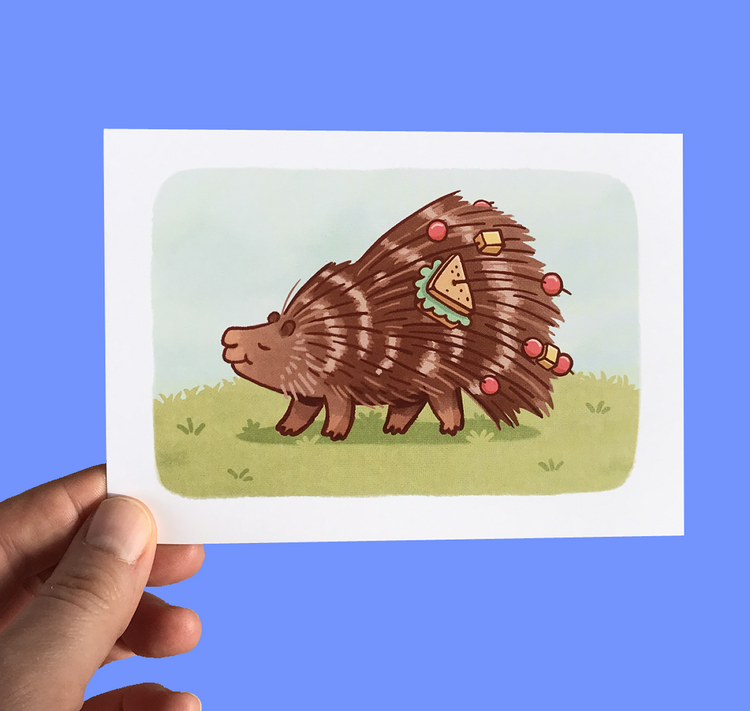 Yasmin König - Postkarte "Apéro-Spiessli"