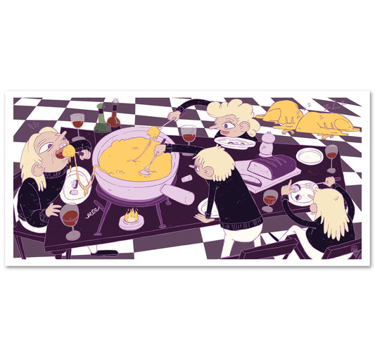 Amélie Cochet - Cartolina "Fondue"