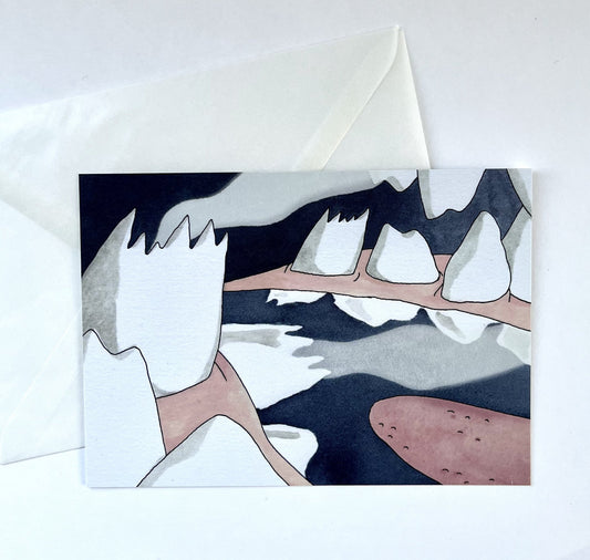 KOLOSS - Postkarte inkl. Kuvert „Mundhöhle“