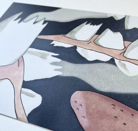 KOLOSS - Postkarte inkl. Kuvert „Mundhöhle“