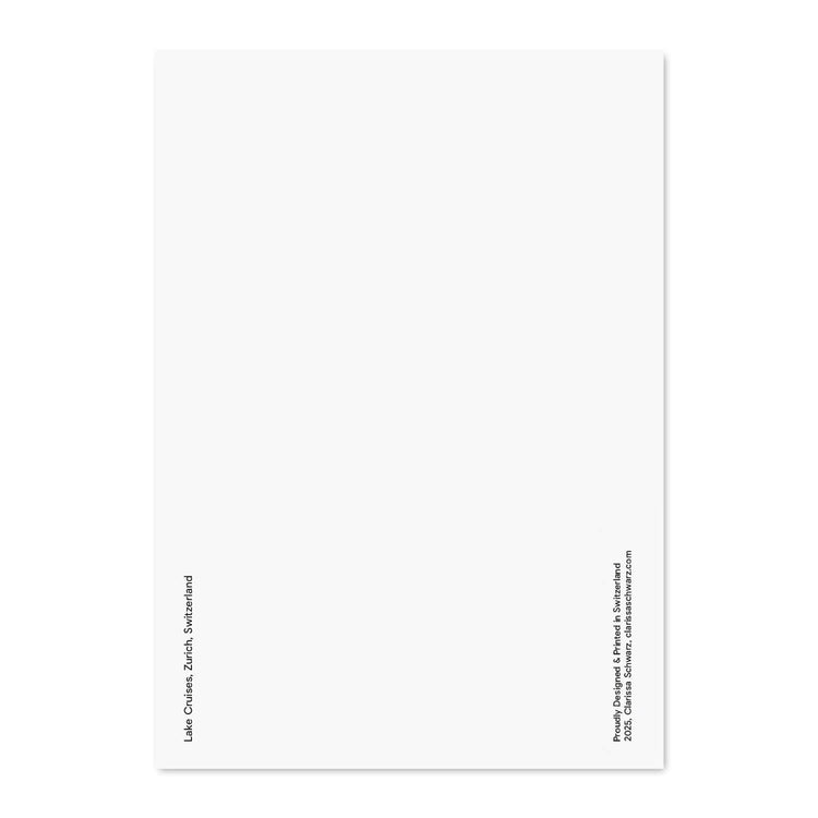 Clarissa Schwarz - Postkarte "Zurich, Lake Cruises"