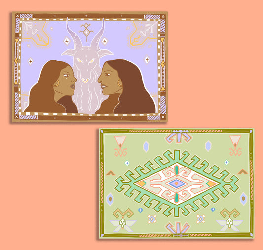 Samira Belorf - Postkartenset „Sisters“