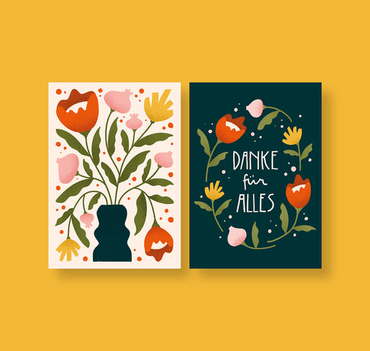 Carmen Saguer - Postkartenset "Danke"