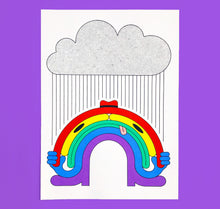 Laden Sie das Bild in den Galerie-Viewer, Joël Roth - Plakat &quot;Rainbow with Hat&quot;
