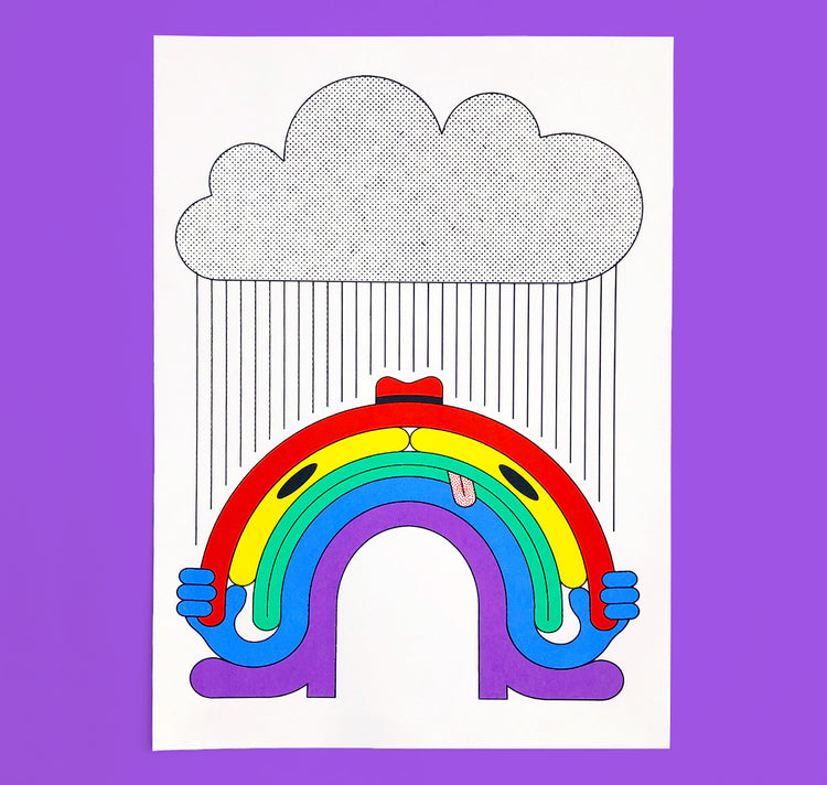Joël Roth - Poster "Arcobaleno con cappello"