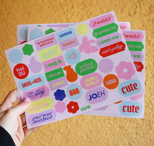 Juuhulia - Stickerbogen "Frühling/Sommer Edition"