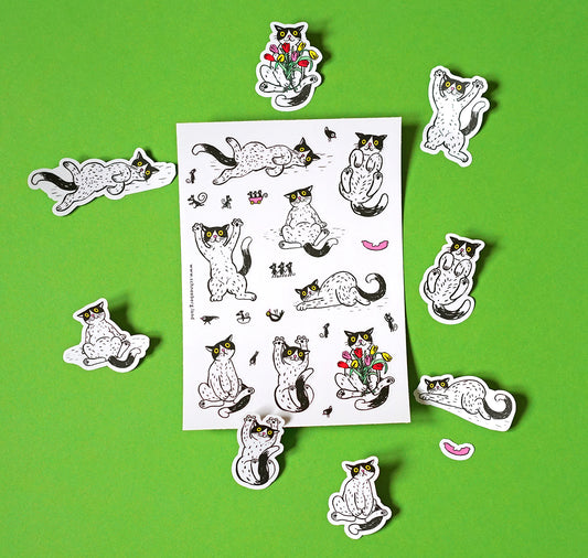 Anna-Lisa Schneeberger - Stickerbogen „Büsis“