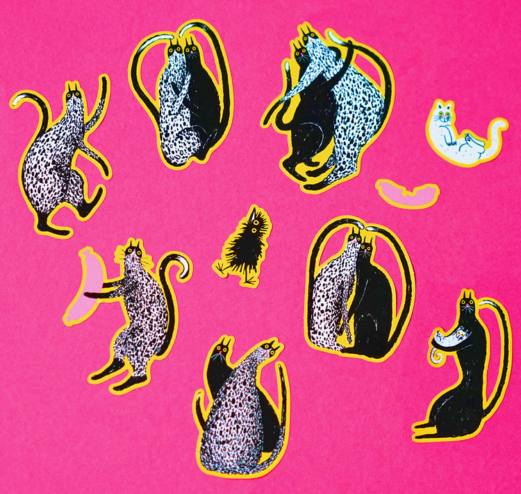 Anna-Lisa Schneeberger - Stickerbogen „Katzen“