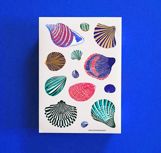 Anna-Lisa Schneeberger - Stickerbogen "Muscheln“