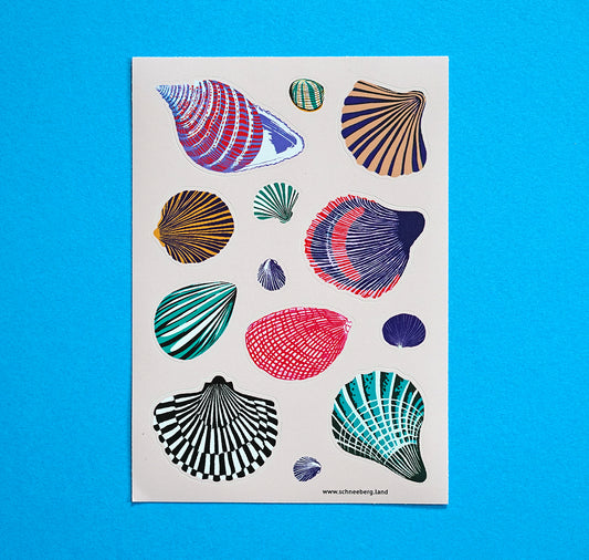 Anna-Lisa Schneeberger - Stickerbogen "Muscheln“