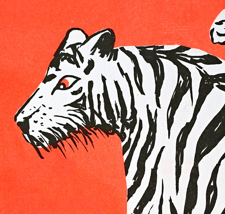 Anna-Lisa Schneeberger - Plakat "Tiger" (Neon Orange)