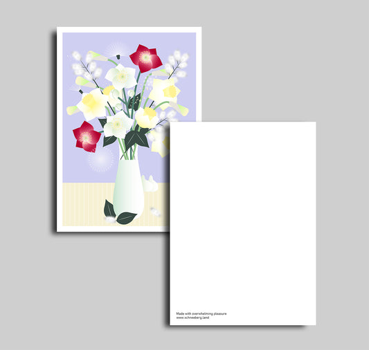 Anna-Lisa Schneeberger - Postkarte "Blumenstrauss März"