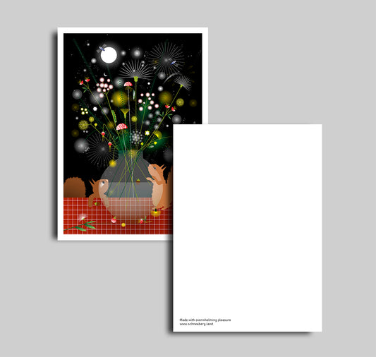 Anna-Lisa Schneeberger - Postkarte "Blumenstrauss Oktober"
