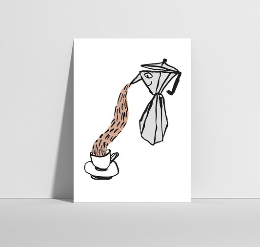 Anna-Lisa Schneeberger - Postkarte "Kaffee"