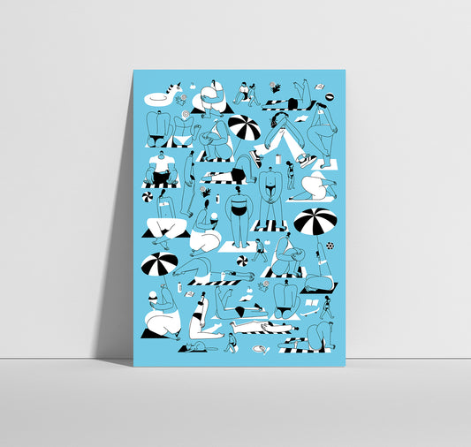 Anna-Lisa Schneeberger - Postkarte "Strand"