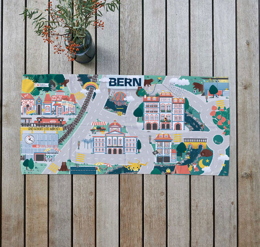 Tappeto da gioco per bambini - panno in microfibra "Bern"