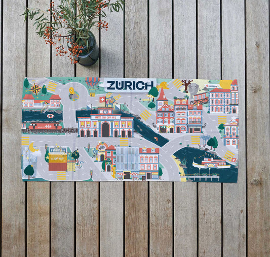 Tappeto da gioco per bambini - panno in microfibra "Zurigo"