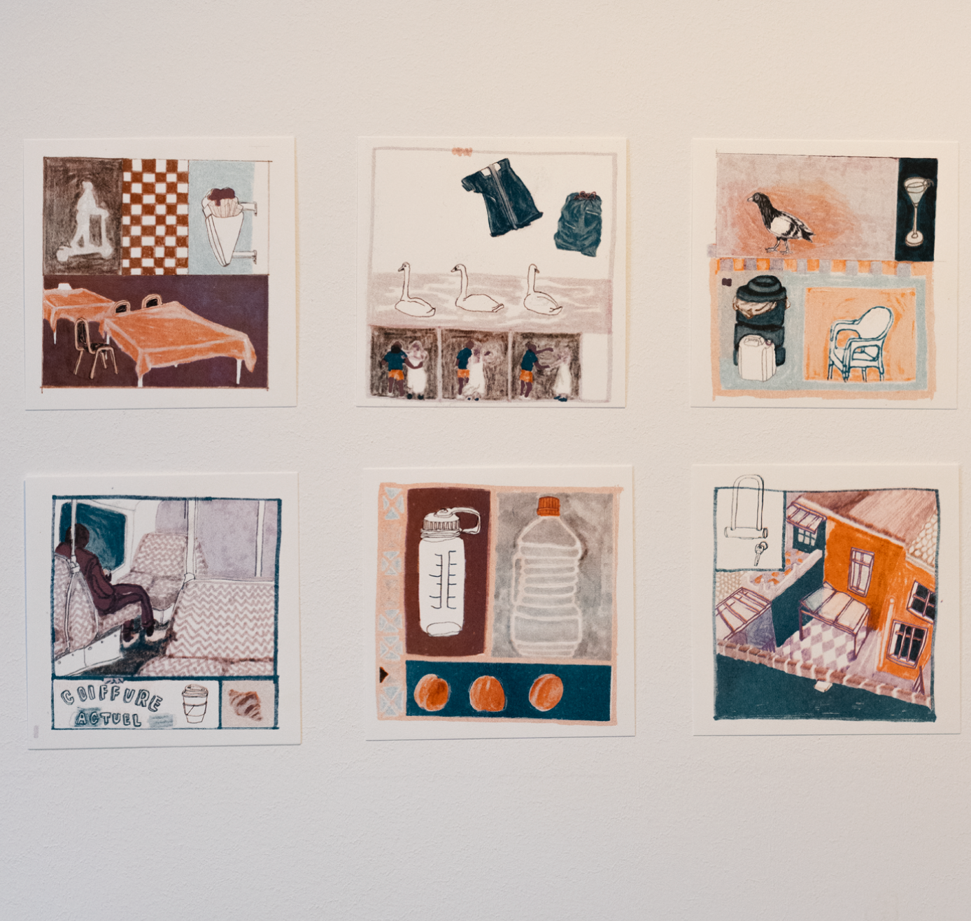 Selina Ursprung - Mini-Plakat Set "Everyday, huile de friture"