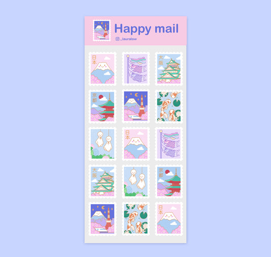 Laura LOW - Stickersheet "Stamps V2"