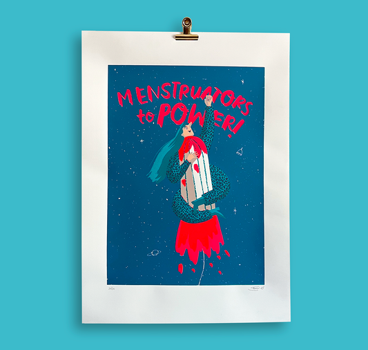 Silja Elsener - Poster "Le mestruazioni al potere"