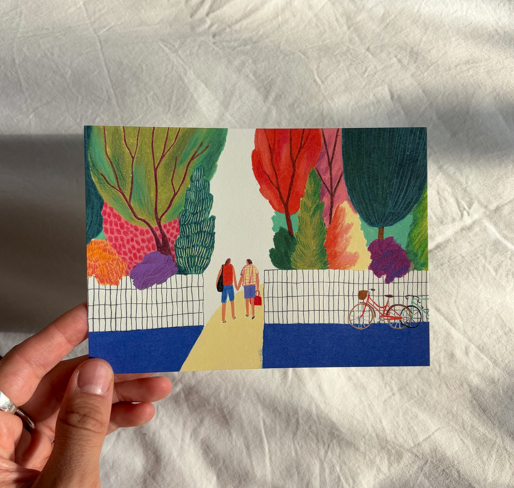 Lena Studer - Postkarte "Spaziergang"