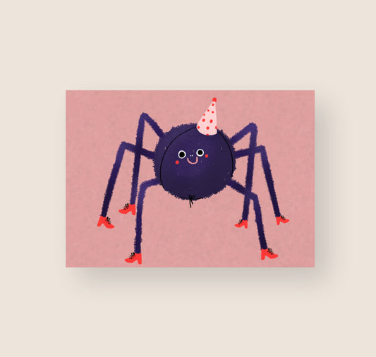 Hartezeiten - Postkarte "Spinne"