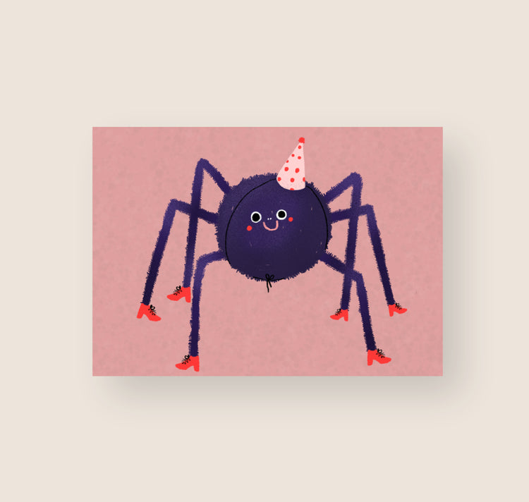 Hartezeiten - Postkarte "Spinne"