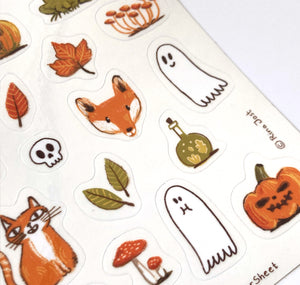 Rina Jost - Stickerbogen "Spooky Season Transparent"