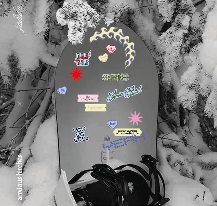 Juuhulia x anxious bitches - Stickerbogen