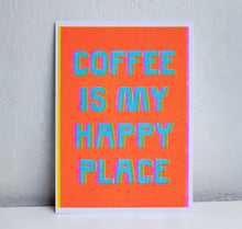 Carica l&#39;immagine nel visualizzatore di Gallery, Studio Bitzi - Karte &quot;Coffee is my happy place&quot;
