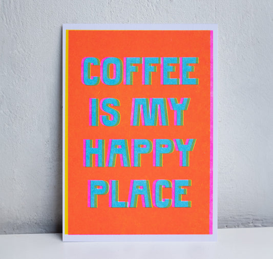 Studio Bitzi - Card "Coffee is my happy place"