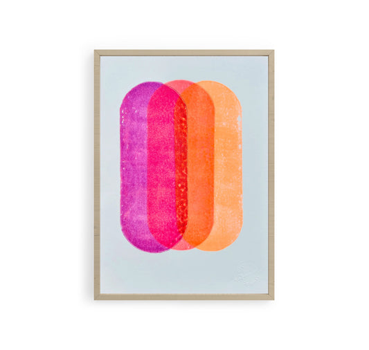 Anne Treichel - Plakat "Lino Pill" (pinkorange)