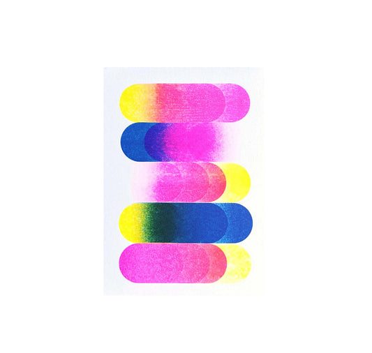 Anne Treichel - Karte "Gradient" (blue)