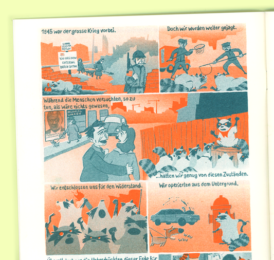 Studio uuuh! - Magazin "LORD GIVE ME A ZINE – No 1" (Waschbären in Europa)