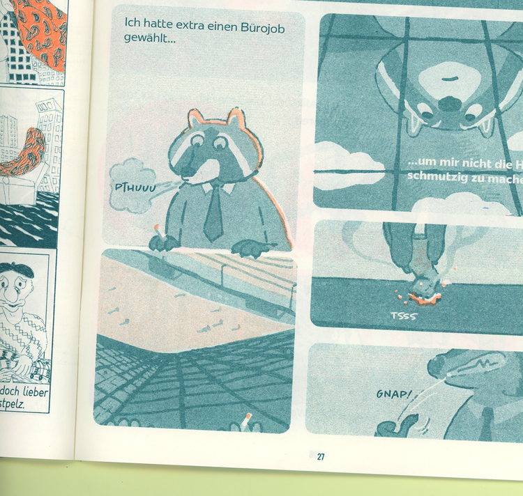 Studio uuuh! - Magazin "LORD GIVE ME A ZINE – No 1" (Waschbären in Europa)