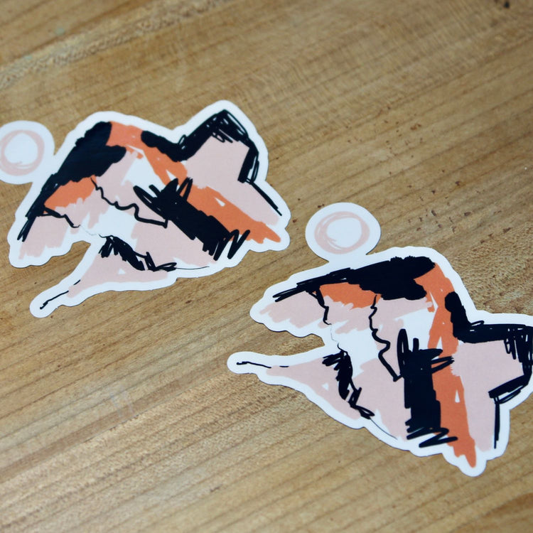 Tania Bisaz - Stickerset "Mountains" (3Stk.)