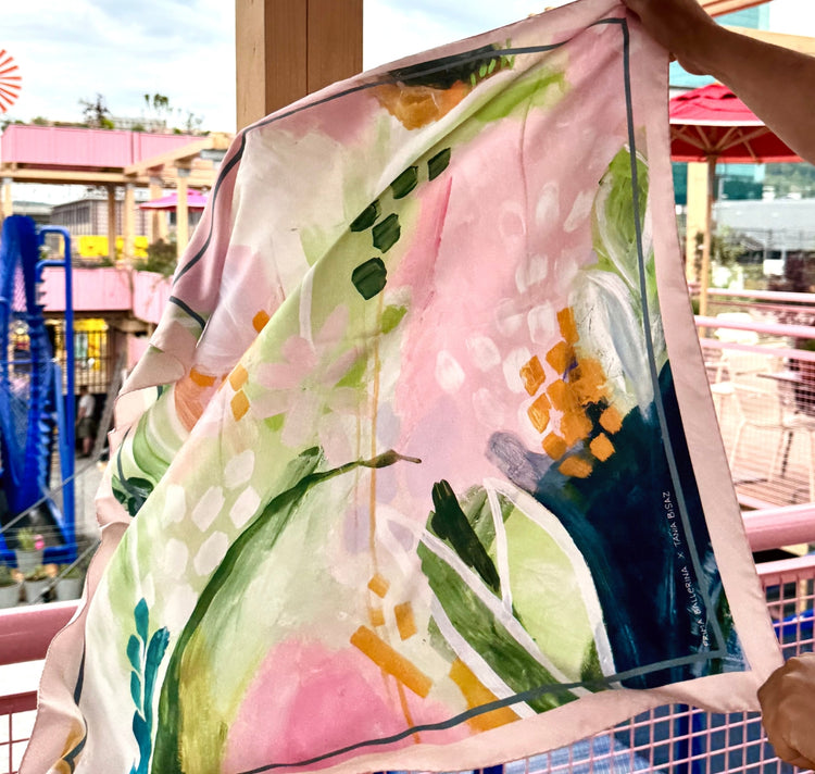 Tania Bisaz - Foulard "Flower Garden"