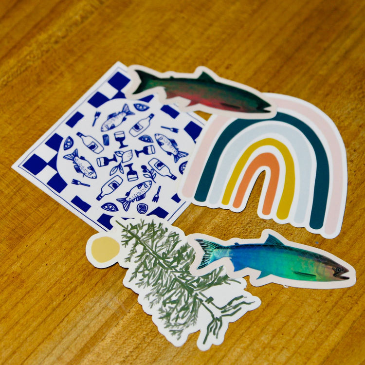 Tania Bisaz - Stickerset "Shiny Trout" (3 Stk.)